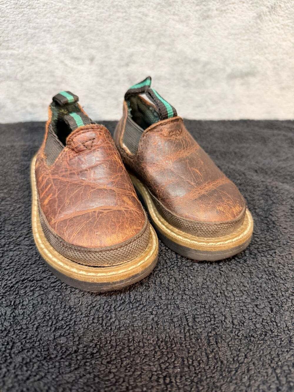 Youth 5MGeorgia Boot Toddler Romeo Shoes Brown Leather Slip-On